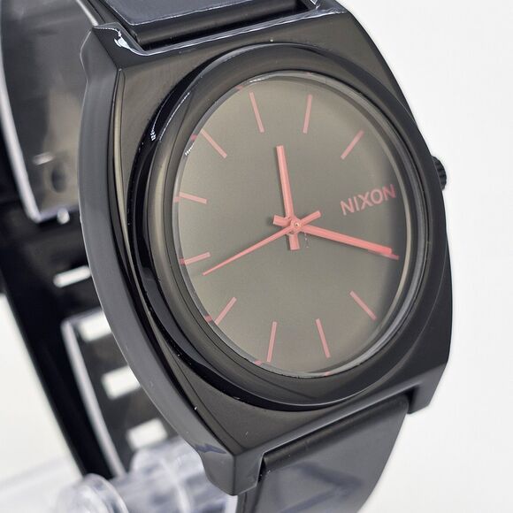 Nixon Time Teller Minimal Unisex Watch 39MM Black Dial Black Bands New Battery - Picture 4 of 13